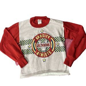 Vintage 80s/90s Boys dr denton Varsity Junior Athlete L/S Sleep Top Size 7